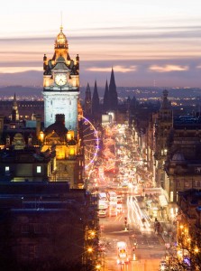 Princes Street at dusk