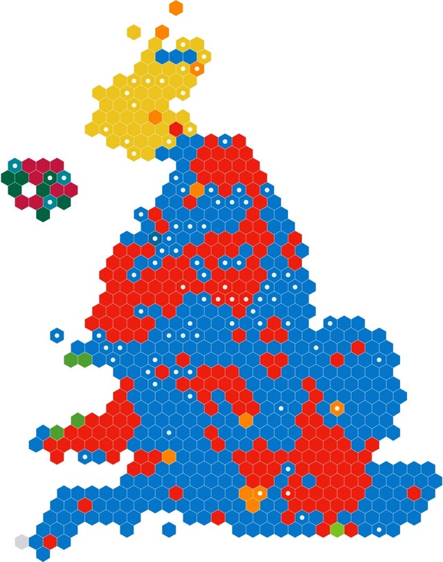 Electoral Map of 2019 UK Election